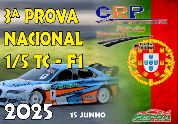3º Prova do Campeonato nacional de 1/5 TC e Trofeu F1